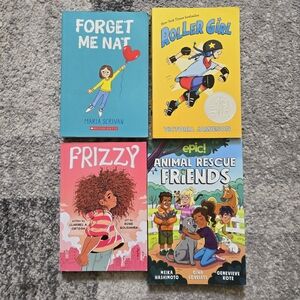Assorted Bundle Of 4 Kids Graphic Novel Books